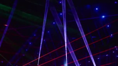 Kusursuz döngü videosu. Soyut neon ışık arkaplanı