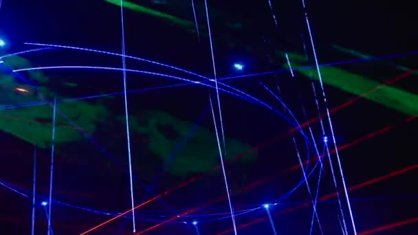 Soyut Neon Işık Arkaplanı Duvar Kağıdı — Stok video