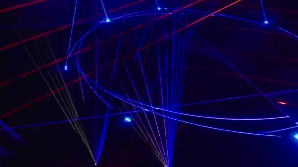 Soyut Neon Işıklı Arka Plan Duvar Kağıdı Sahne Işığı — Stok video