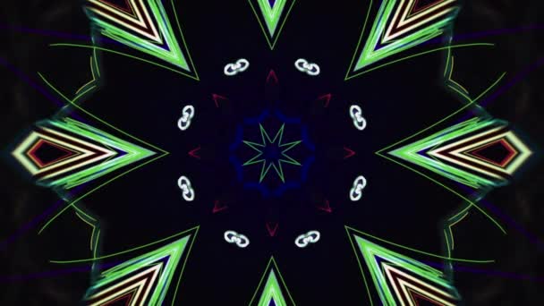 Abstrakt Färg Konst Ljus Bakgrund Neon Blinkar Levande Tapeter — Stockvideo