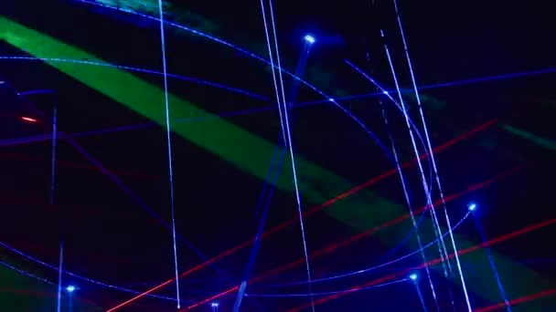 Seamless Loop Video Abstrakte Kunst Neonlicht Hintergrund — Stockvideo