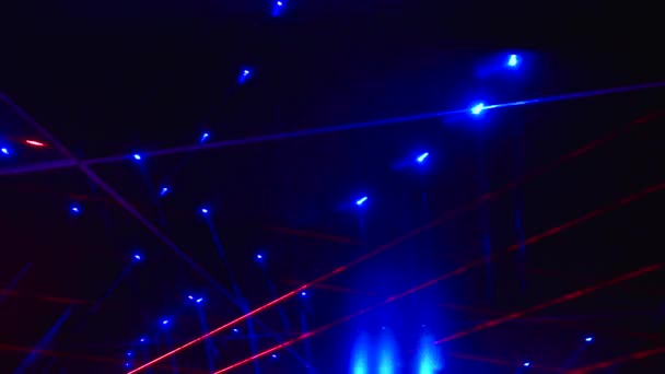 Abstrakte Farbe Kunst Licht Hintergrund Neonröhren Live Tapete Bühnenlicht — Stockvideo