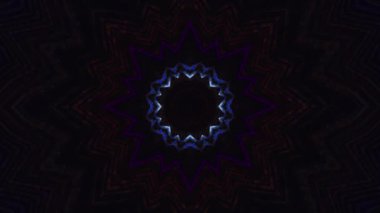Kusursuz döngü videosu. Soyut sanat neon ışığı arkaplanı