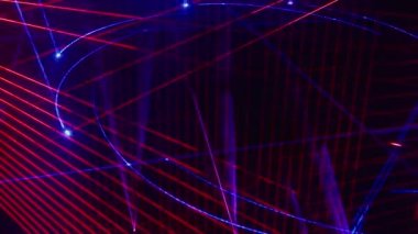 Kusursuz döngü videosu. Soyut sanat neon ışığı arkaplanı