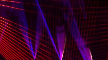 Kusursuz döngü videosu. Soyut sanat neon ışığı arkaplanı