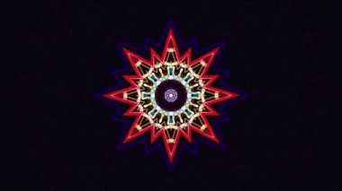 Kusursuz döngü videosu. Soyut sanat neon ışığı arkaplanı