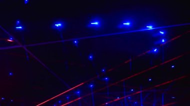 Kusursuz döngü videosu. Soyut sanat neon ışığı arkaplanı