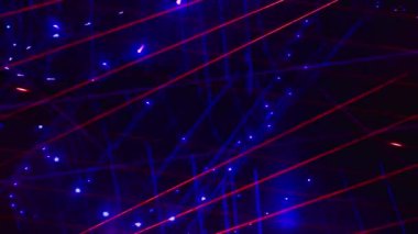 Kusursuz döngü videosu. Soyut sanat neon ışığı arkaplanı