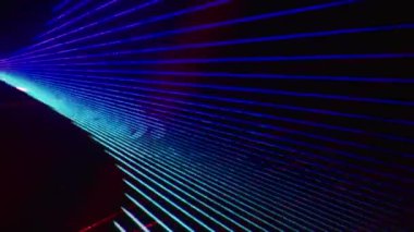 Kusursuz döngü videosu. Soyut sanat neon ışığı arkaplanı