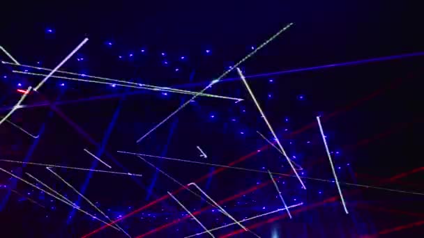 Płynny Zapętlony Film Wideo Streszczenie Sztuki Neon Światło Tło — Wideo stockowe