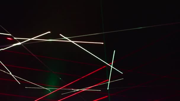 抽象的なカラーアートライトの背景 ネオンが点滅 ライブ壁紙 Stage Light — ストック動画