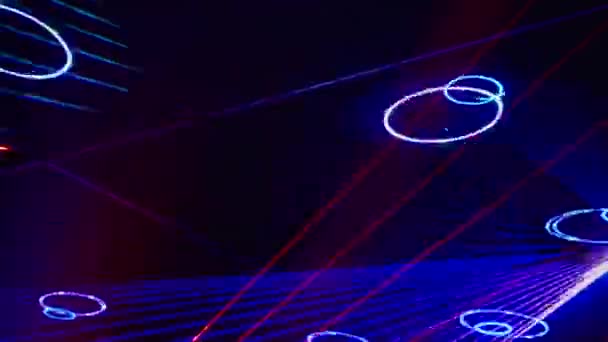 Abstrakt Färg Konst Ljus Bakgrund Neon Blinkar Levande Tapeter Scenljus — Stockvideo