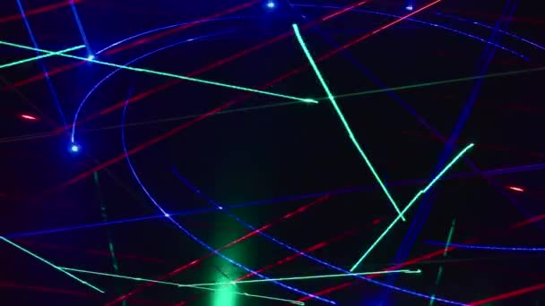 Seamless Loop Video Abstract Art Neon Light Background Wallpaper — Stock Video