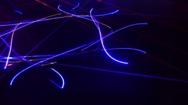 Kusursuz döngü videosu. Soyut sanat neon ışığı arka planı. Duvar Kağıdı