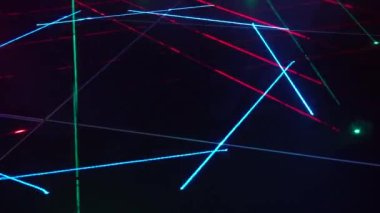 Kusursuz döngü videosu. Soyut sanat neon ışığı arka planı. Duvar Kağıdı