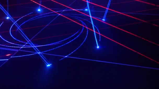Sömlös Loop Video Abstrakt Konst Neon Ljus Bakgrund Tapet — Stockvideo