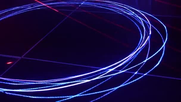 Bezproblémové Smyčkové Video Abstraktní Umění Neonové Světlo Pozadí Tapeta — Stock video