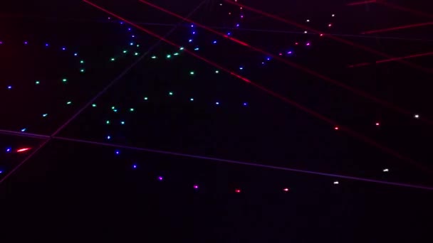 Bezproblémové Smyčkové Video Abstraktní Umění Neonové Světlo Pozadí Tapeta — Stock video