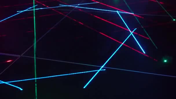 无缝循环视频 抽象的霓虹灯背景 — 图库视频影像