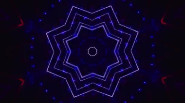 Kusursuz döngü videosu. Soyut sanat neon ışığı arka planı. Duvar Kağıdı