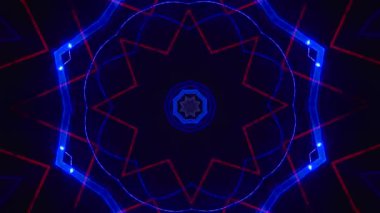 Kusursuz döngü videosu. Soyut sanat neon ışığı arka planı. Duvar Kağıdı