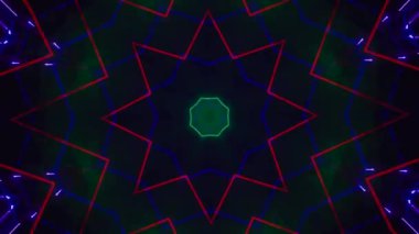 Kusursuz döngü videosu. Soyut sanat neon ışığı arka planı. Duvar Kağıdı