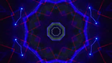 Kusursuz döngü videosu. Soyut sanat neon ışığı arka planı. Duvar Kağıdı