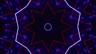 Kusursuz döngü videosu. Soyut sanat neon ışığı arka planı. Duvar Kağıdı