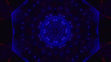 Kusursuz döngü videosu. Soyut sanat neon ışığı arka planı. Duvar Kağıdı