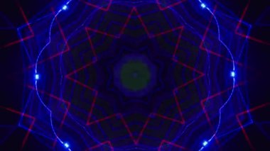 Kusursuz döngü videosu. Soyut sanat neon ışığı arka planı. Duvar Kağıdı