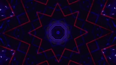 Kusursuz döngü videosu. Soyut sanat neon ışığı arka planı. Duvar Kağıdı