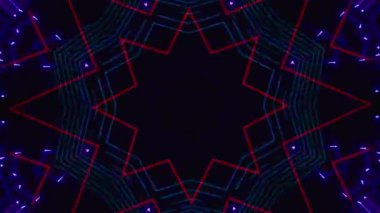 Kusursuz döngü videosu. Soyut sanat neon ışığı arka planı. Duvar Kağıdı