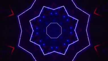 Kusursuz döngü videosu. Soyut sanat neon ışığı arka planı. Duvar Kağıdı