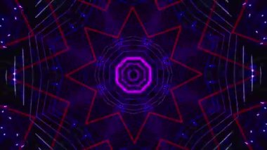Kusursuz döngü videosu. Soyut sanat neon ışığı arka planı. Duvar Kağıdı