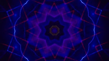 Kusursuz döngü videosu. Soyut sanat neon ışığı arka planı. Duvar Kağıdı