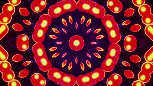 Abstrakt Färg Konst Ljus Bakgrund Neon Blinkar Levande Tapeter Inredning — Stockvideo