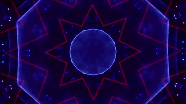 Vídeo Bucle Sin Fisuras Arte Abstracto Fondo Luz Neón Fondo — Vídeo de stock