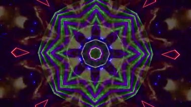 Kusursuz döngü videosu. Soyut sanat neon ışığı arka planı. Duvar Kağıdı