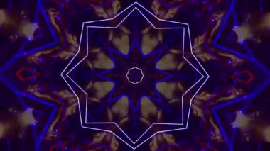 Kusursuz döngü videosu. Soyut sanat neon ışığı arka planı. Duvar Kağıdı