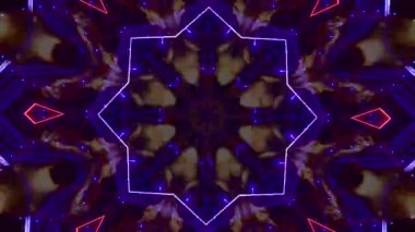 Kusursuz döngü videosu. Soyut sanat neon ışığı arka planı. Duvar Kağıdı