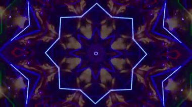 Kusursuz döngü videosu. Soyut sanat neon ışığı arka planı. Duvar Kağıdı