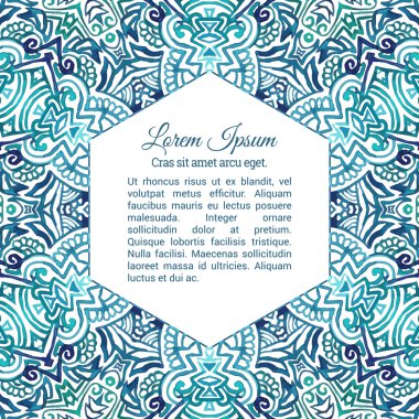 Suluboya doodle dekoratif desen