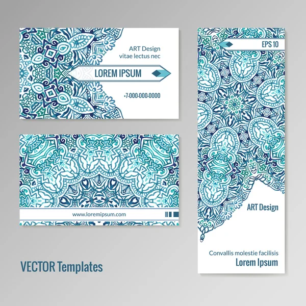 Conjunto de tarjetas corporativas temlates — Vector de stock