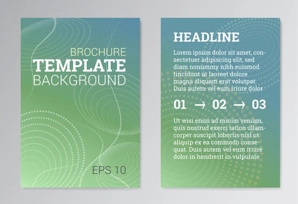 Set of Poster, Brochure Design Templates in green color Royalty Free Stock Illustrations