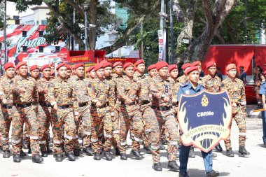 Pahang 05 Mayıs 2025 - Pahang Sultanı Abdullah Ri 'ayatuddin el-Mustafa Bilh ibni Almarhum Sultan Hacı Ahmed Şah tarafından Kuantan Kasabası' nda 2024 Dünya Ateşli Adamlar Günü resmi olarak düzenlendi. 