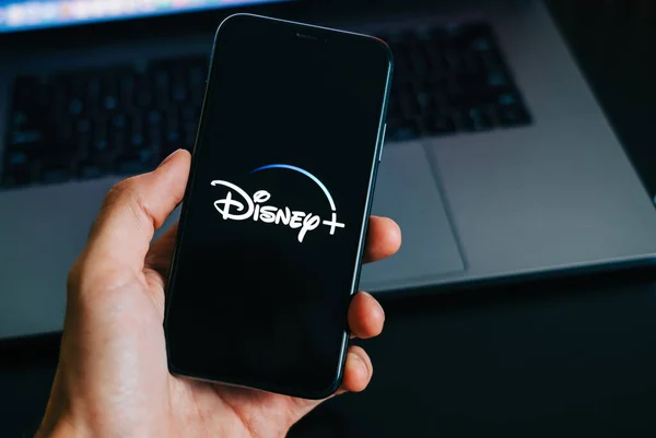 Logo Disney Pantalla Del Smartphone —  Fotos de Stock