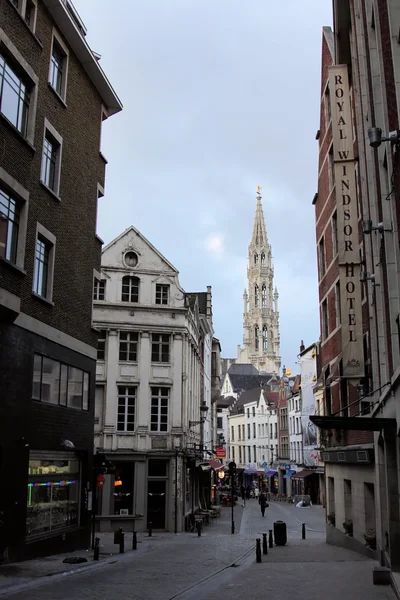 Zu Fuß durch die Straßen von Brüssel, Belgien — Stockfoto