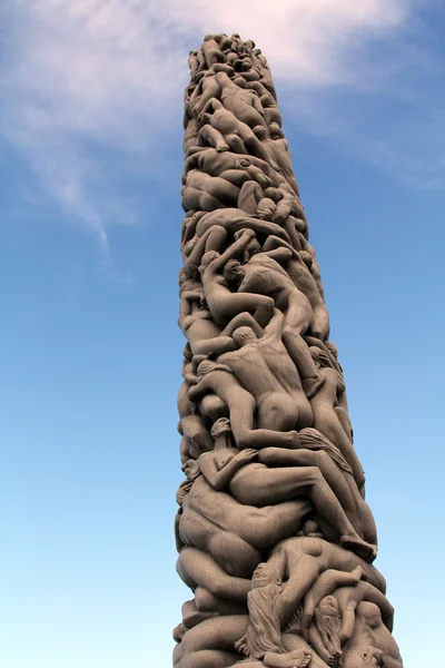 Scultura Monolite nel Parco Vigeland — Foto Stock