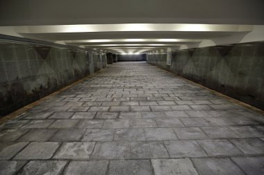 Long underground passage clipart