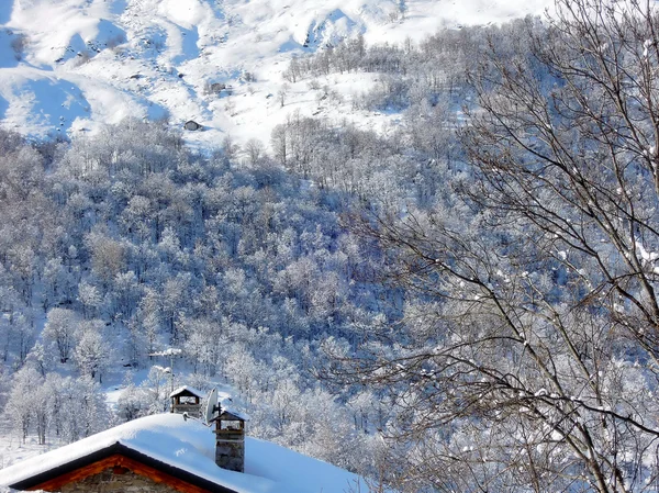 雪覆われたアルプス周辺 — ストック写真